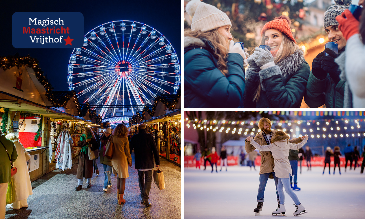 Entree tot overdekte schaatsbaan bij Magisch Maastricht Vrijthof