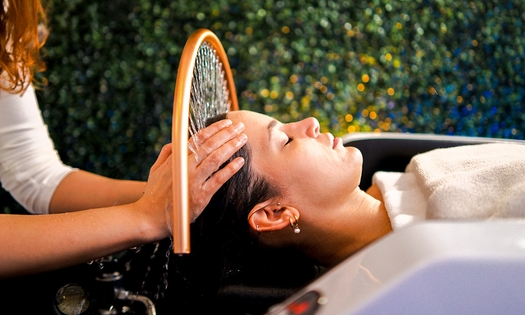 Japanese head spa (45 of 60 min) + evt. gelaatsverzorging, drogen of brushing in Waver