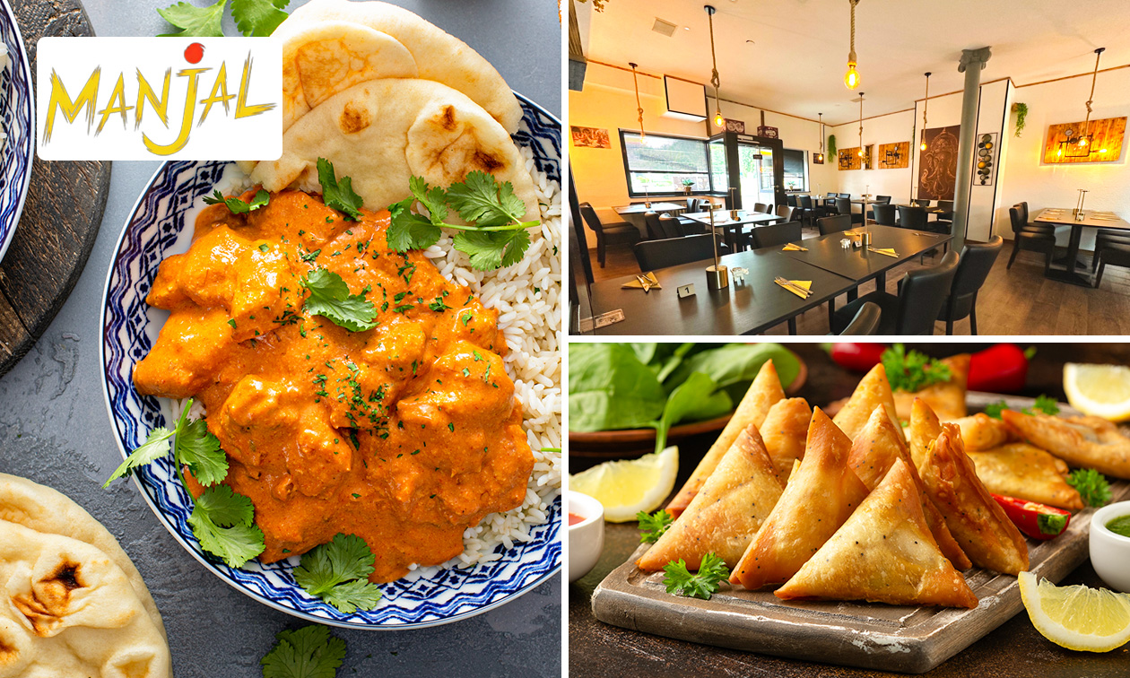 2-oder 3-Gänge-Menü à la carte am Mittag oder Abend bei Manjal