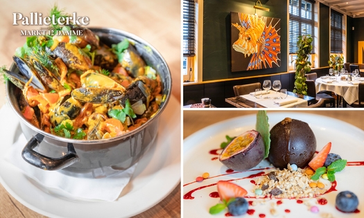 2-gangenlunch à la carte bij Markt 12 in hartje Damme