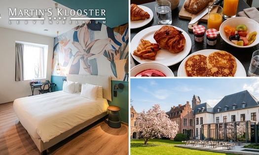 Nuit pour 2 + petit-déjeuner + check-out tardif au cœur de Louvain