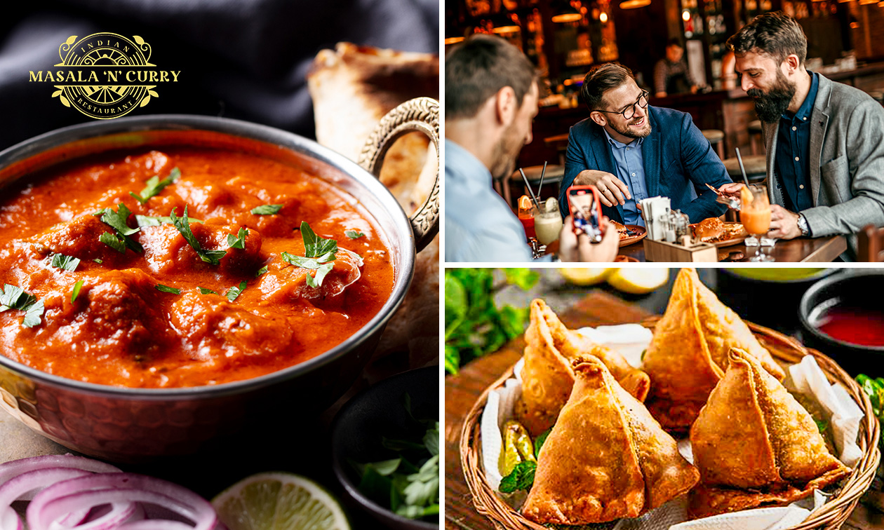 Indiaas 3-gangen keuzediner of -lunch in hartje Brussel