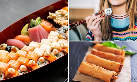3-gangen shared dining-sushilunch of -diner voor 2 personen