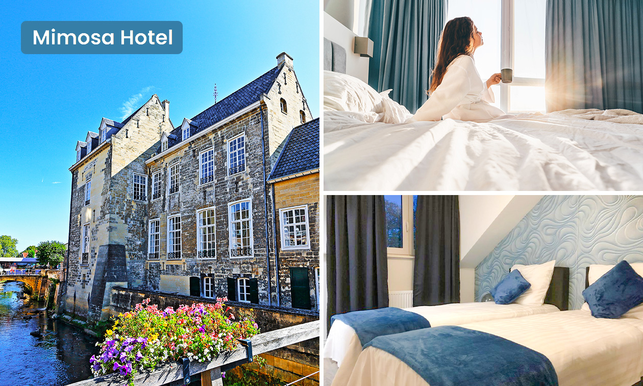 Overnachting voor 2 of 3 personen + ontbijt + late check-out + welkomstdrankje in Valkenburg