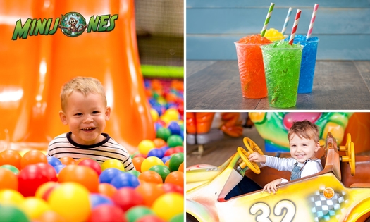Entrée enfant (2 à 12 ans) + collation au choix chez Mini-Jones à La Louvière ou à Andenne