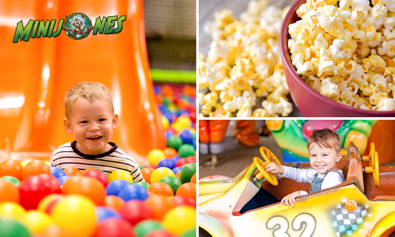 Entrée enfant (2 à 12 ans) + collation au choix chez Mini-Jones à La Louvière ou à Andenne Entrée enfant (2 à 12 ans) + collation au choix chez Mini-Jones à La Louvière ou à Andenne