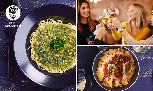 2-gangen keuzediner of -lunch + aperitief bij Mister Spaghetti