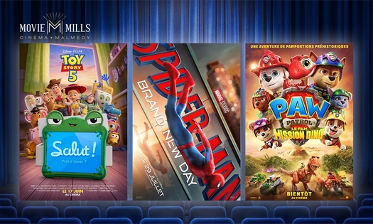 Ticket de cinéma au Moviemills à Malmedy