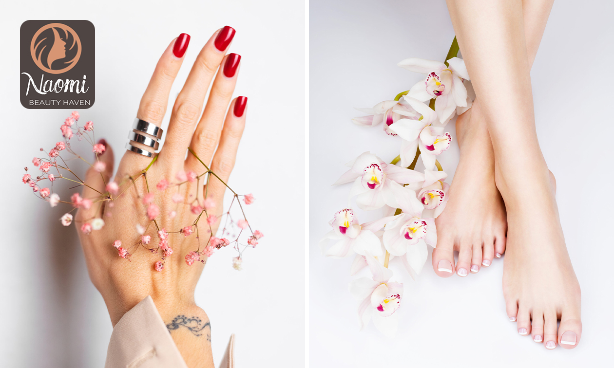 Manicure- of pedicurebehandeling + nagellak (45 min)