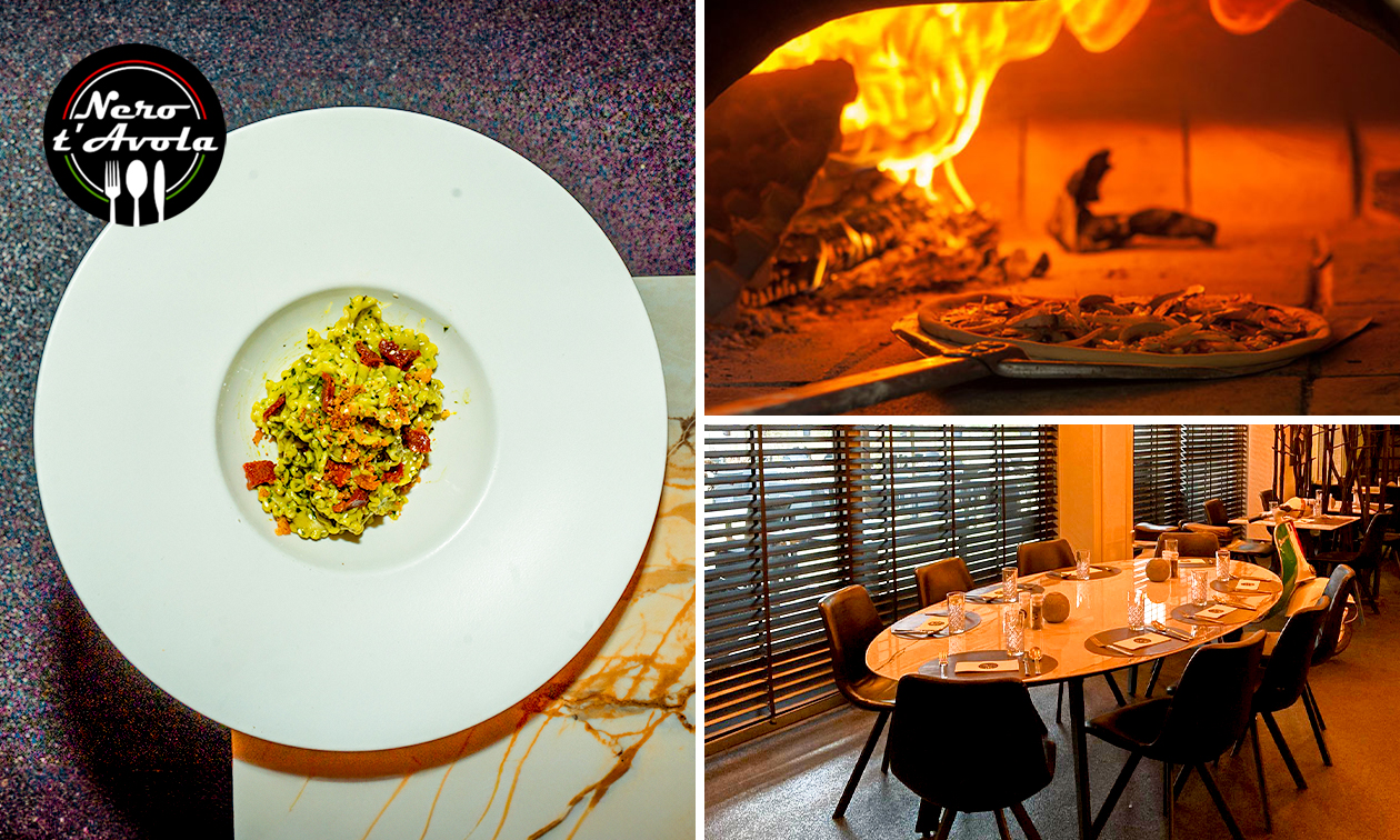 Italiaans 3-gangen keuzediner of -lunch bij Nero t' Avola