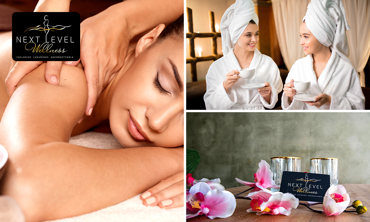 Massage (du visage) + évtl. soin infrarouge + verre de bienvenue Massage (du visage) + évtl. soin infrarouge + verre de bienvenue