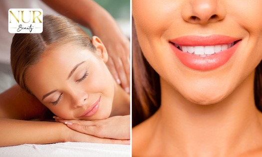 Massage relaxant du corps entier (60 min) ou blanchiment dentaire (50 min)