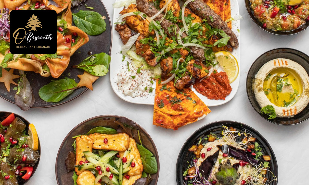 3-gangendiner + koffie of thee bij O Beyrouth