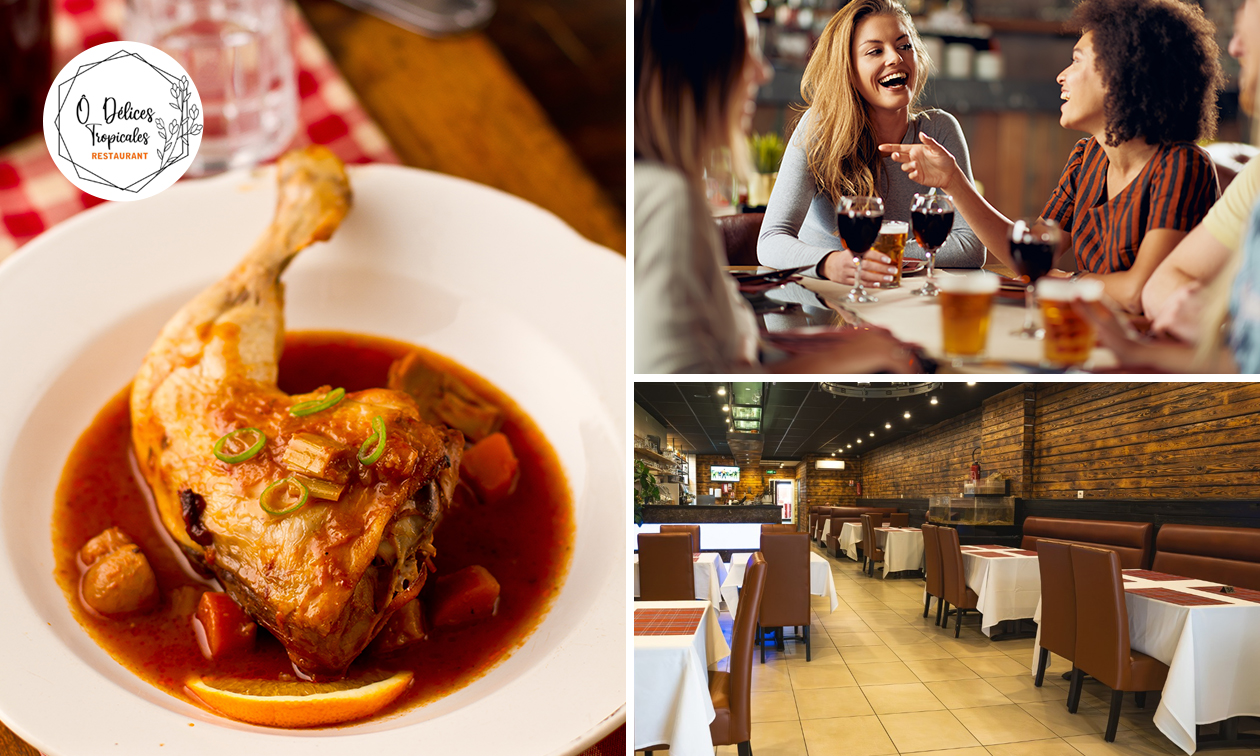 Menu africain en 2 services à la carte à Mons