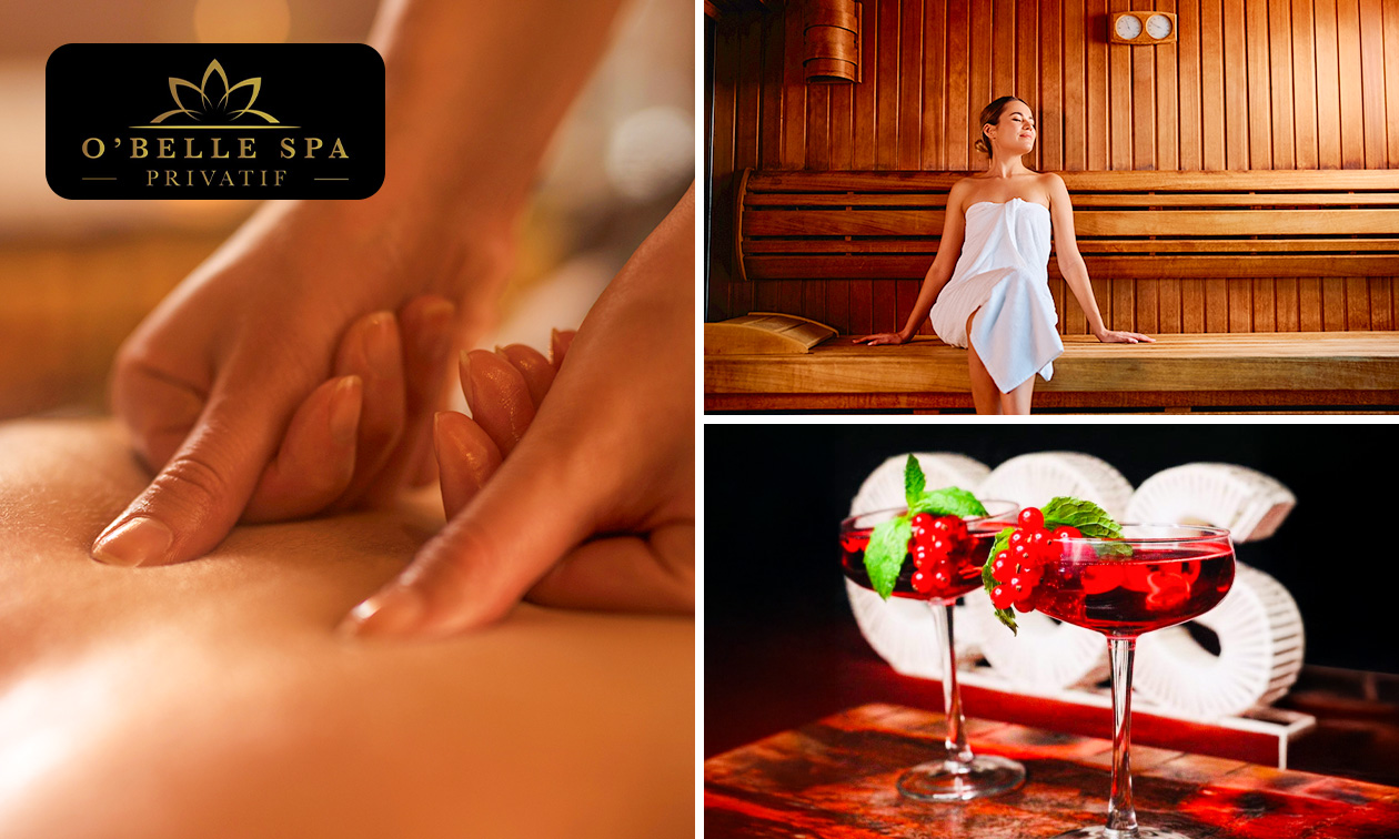 Spa privatif pour 2 (2h ou 3h) + 2 cocktails à Mons