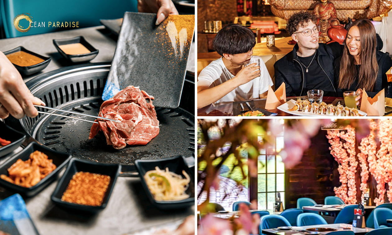 All-You-Can-Eat Koreaanse barbecue (3 uur) + wokbuffet + sushi + teppanyaki