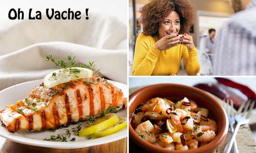 Menu en 2 ou 3 services au choix au restaurant Oh la vache !