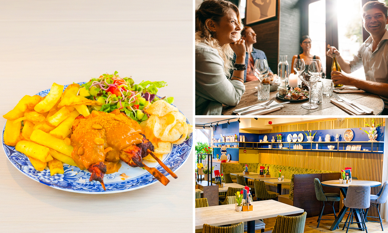 2- of 3-gangendiner à la carte bij Old Blue Restaurant in Giethoorn