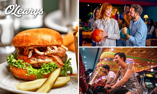 Bowlen (50 min) + 80 arcade-credits + diner bij O´Learys Hasselt