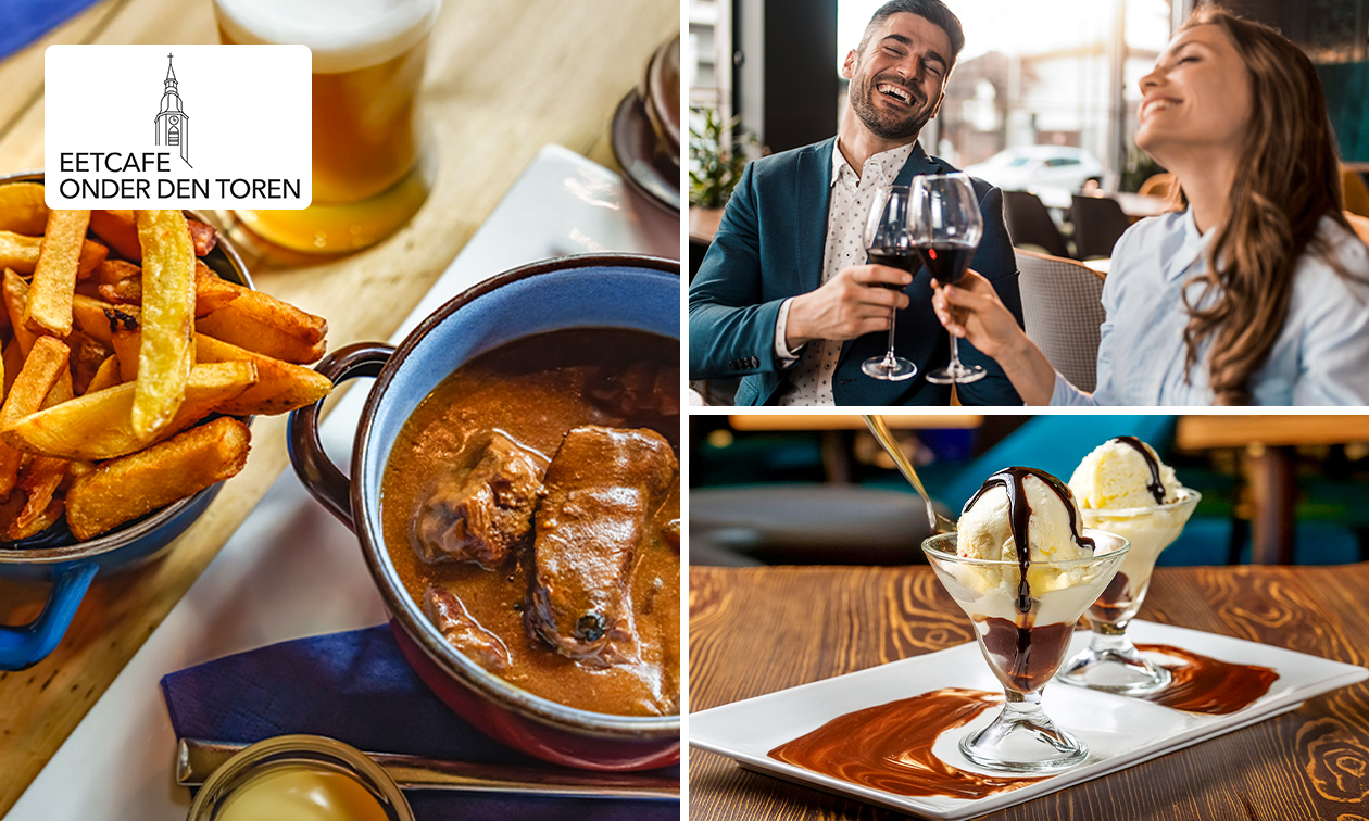 3-gangendiner à la carte bij Onder Den Toren Borsbeek