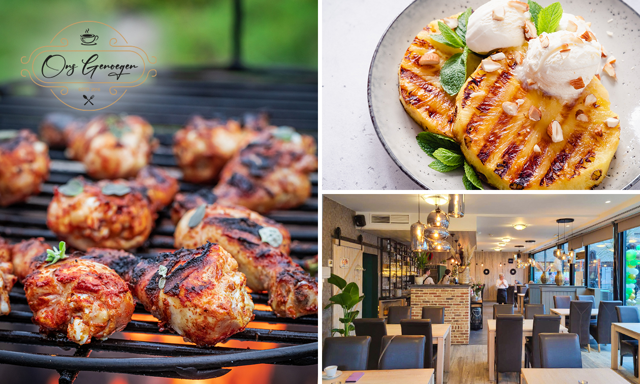 3-gangen barbecuediner bij Ons Genoegen