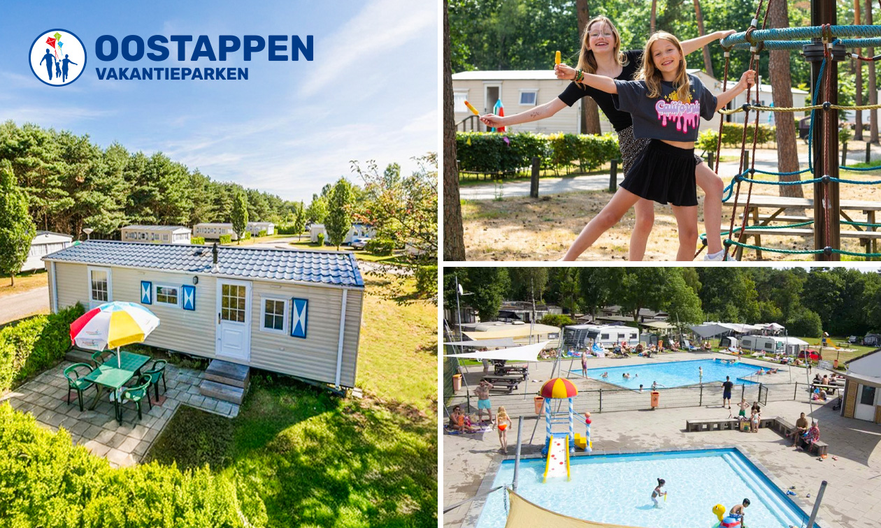 Weekend of midweek voor 4 tot 6 personen bij Oostappen Vakantieparken