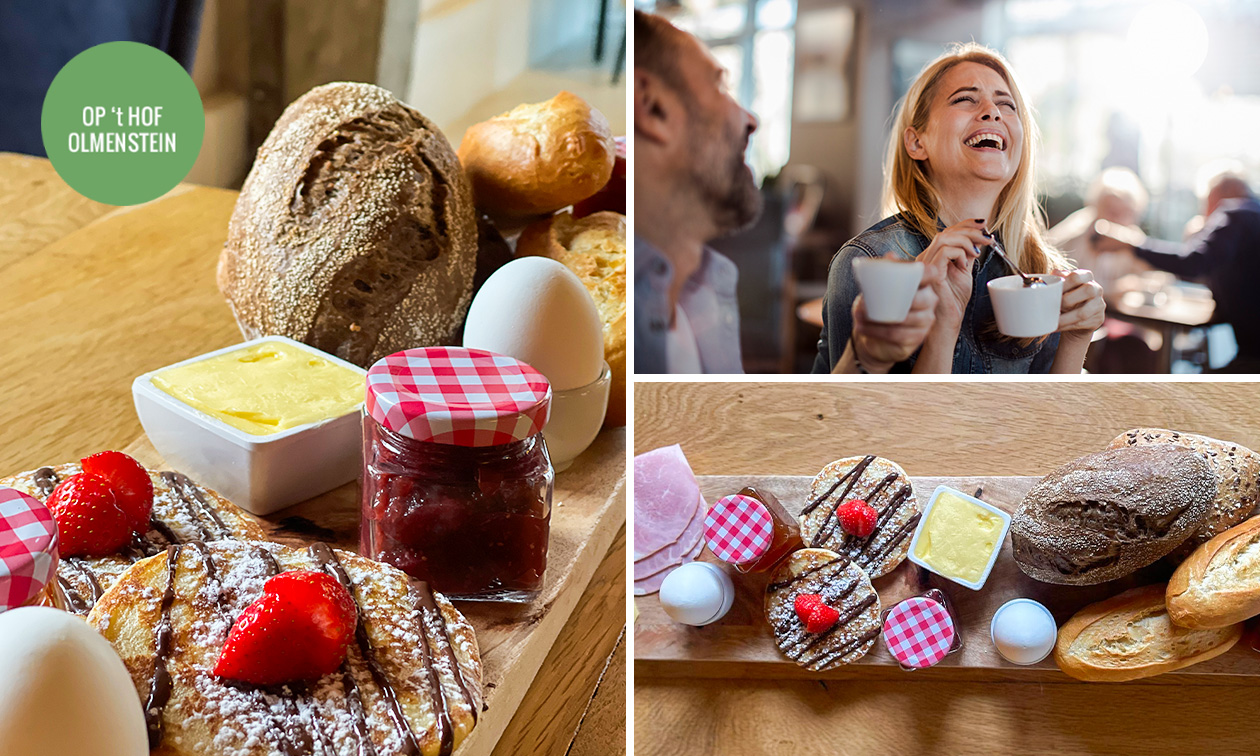 Luxe ontbijtbuffet bij Op 't Hof Olmenstein