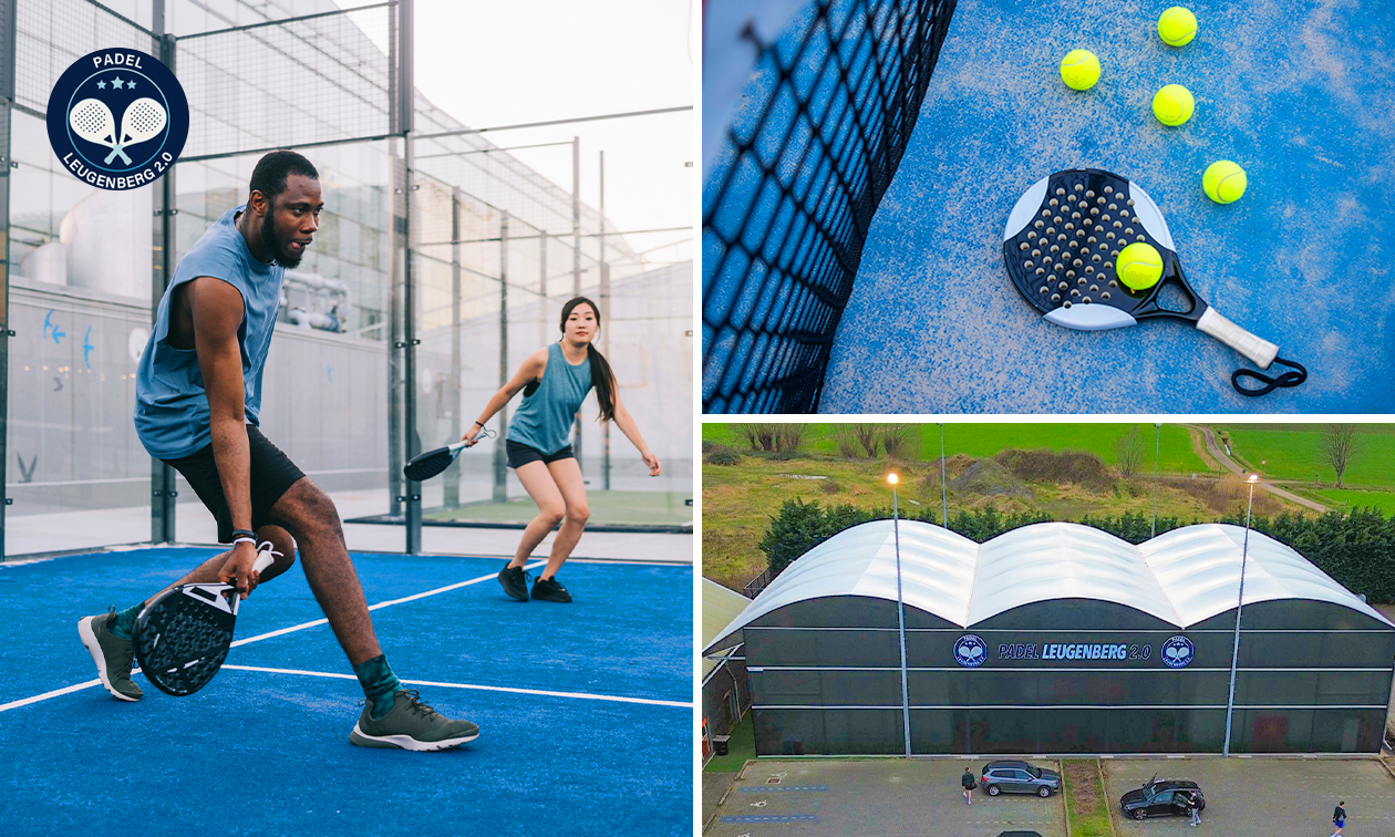 Huur padelbaan + materiaal voor 2 tot 4 personen (1 uur)