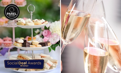 High tea + glas bubbels bij Parel Paviljoen