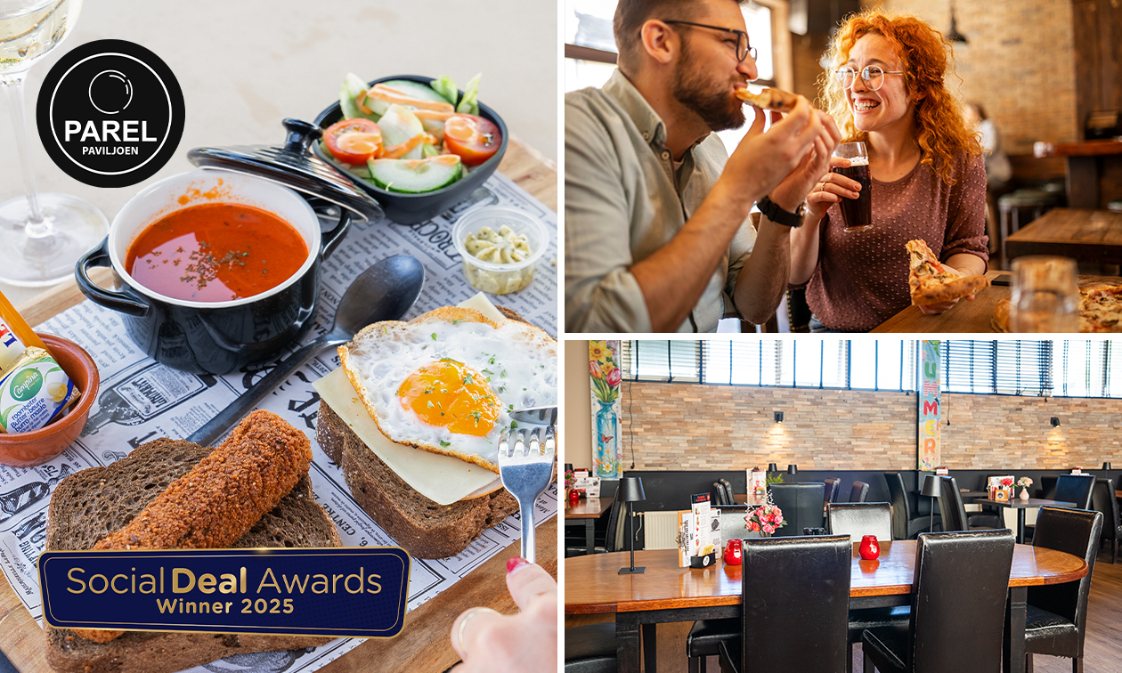 12-uurtje naar keuze of 2-gangen keuzelunch bij Parel Paviljoen aan de Zeeuwse kust