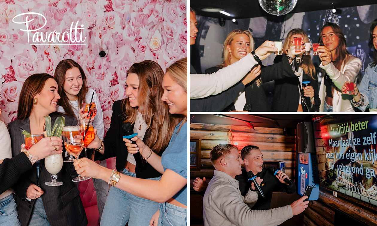 Karaoke voor 6 tot 25 pers. (55 min) bij Pavarotti Delft