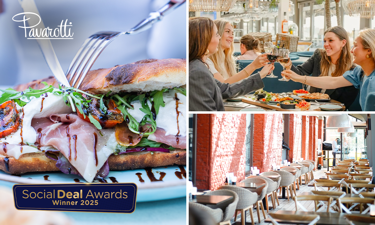 Italiaans 12-uurtje of 2-gangenlunch aan het strand van Kijkduin