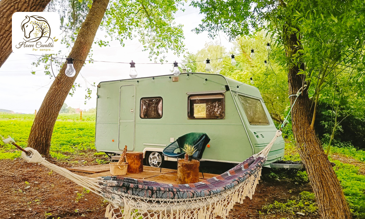 2 overnachtingen voor 2 in een caravan incl. schoonmaak in de Vlaamse Ardennen