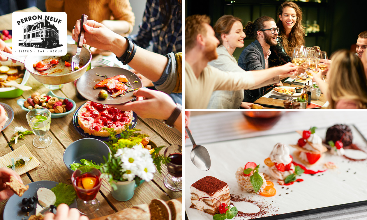 3-gangen shared dining-diner