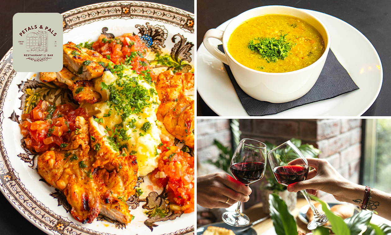 3-gangendiner à la carte bij Petals & Pals