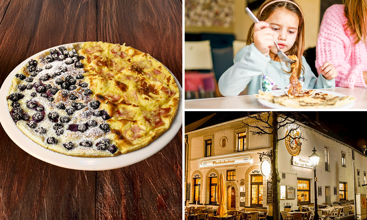 2-Gänge-Pfannkuchen-Menü nach Wahl in Brüggen
