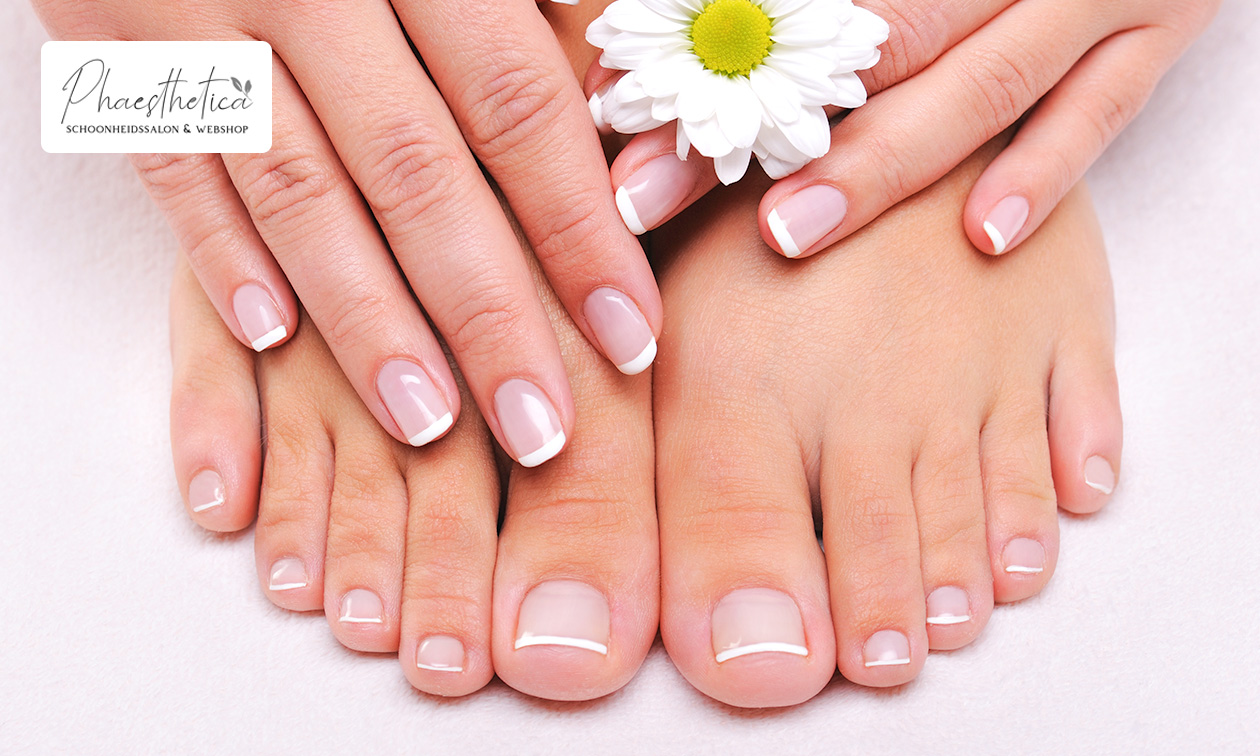 Pedicurebehandeling (60 min) en/of Gelish-nagellak bij Phaesthetica