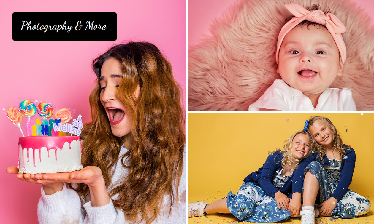 Fotoshoot (30 of 45 min) naar keuze + foto's