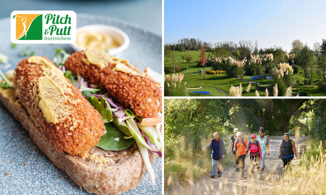 2-gangenlunch of wandel- of fietsarrangement bij Pitch&Putt Golf Doetinchem