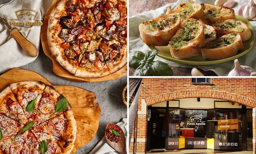 2-gangendiner of -lunch met pizza of pasta