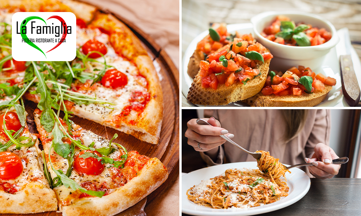 Italiaans 2-gangen keuzediner bij La Famiglia