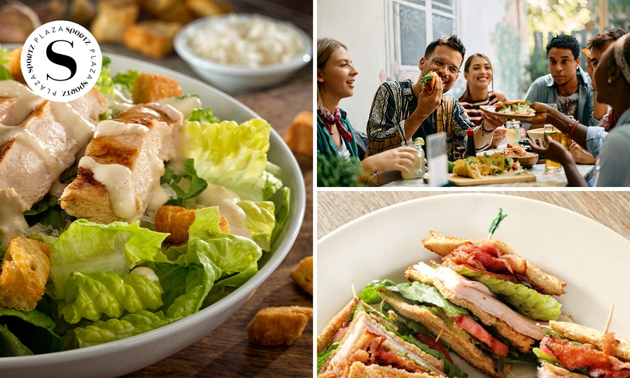 2-gangen keuzelunch + koffie, thee of cappuccino bij Plaza Sportz Assen
