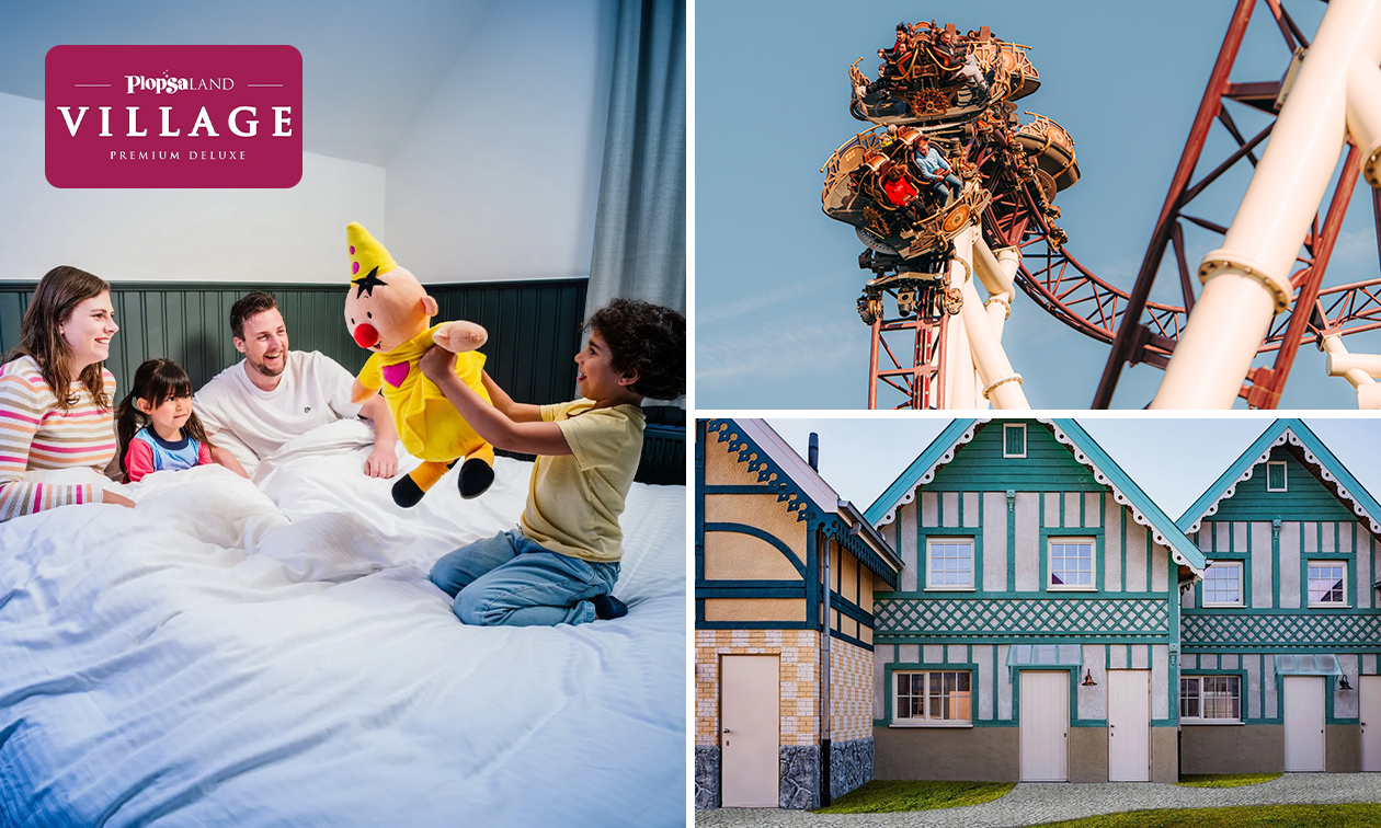 2 overnachtingen voor 4 in Plopsaland Village + entree Plopsaland de Panne + meer