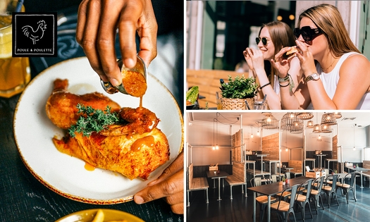 2-gangen keuzediner of -lunch + 1 bijgerecht bij Poule & Poulette in Etterbeek