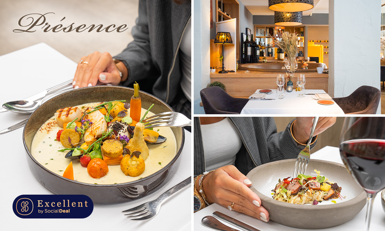 5-gangen wilddiner of -lunch + amuses bij Présence