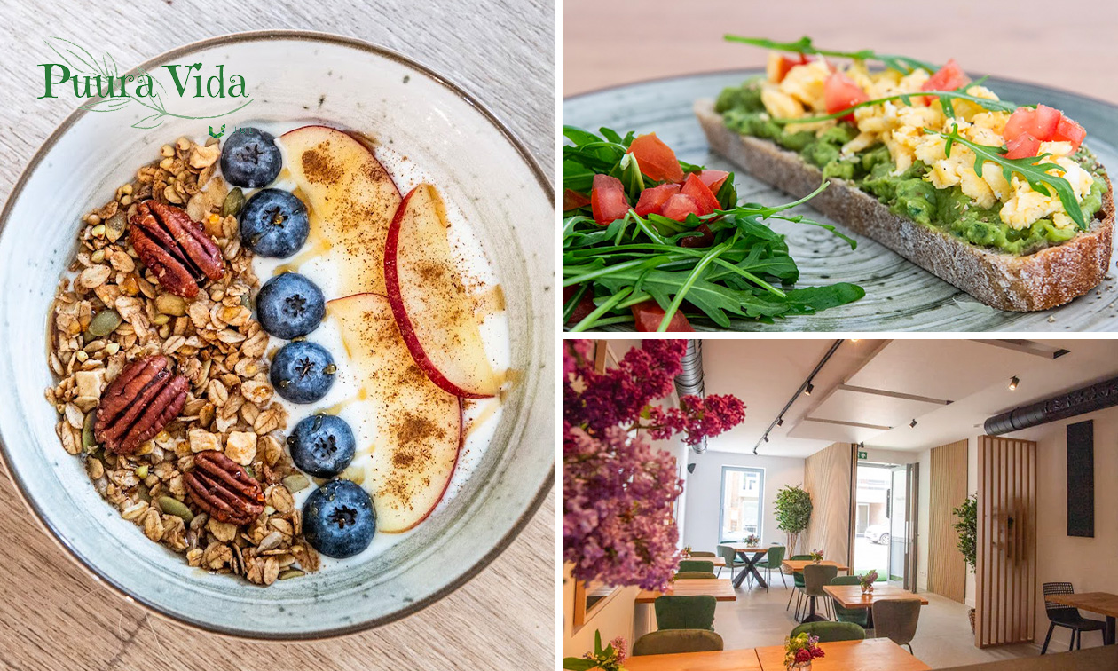 Ontbijt naar keuze + evt. onbeperkt water bij Puura Vida
