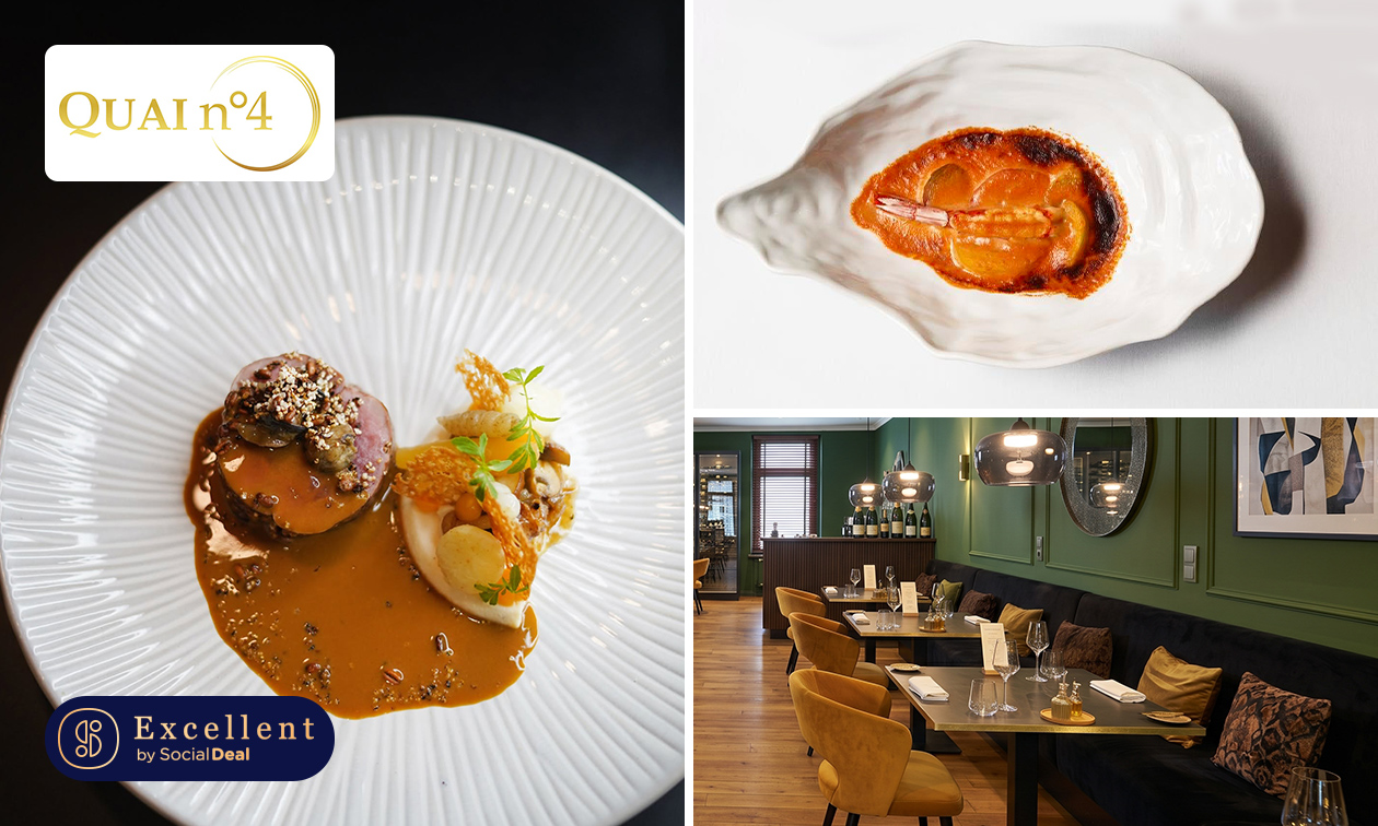 Menu gastronomique en 4 ou 6 services au coeur d'Ath
