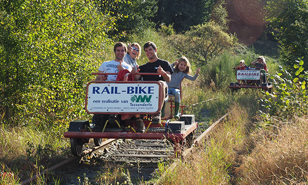Railbiking voor 4 personen
