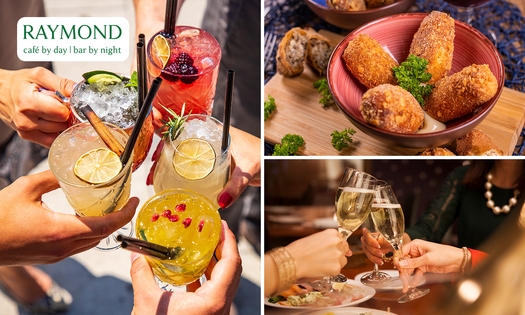 Fles cava of 2 cocktails + 2 kroketten bij Raymond