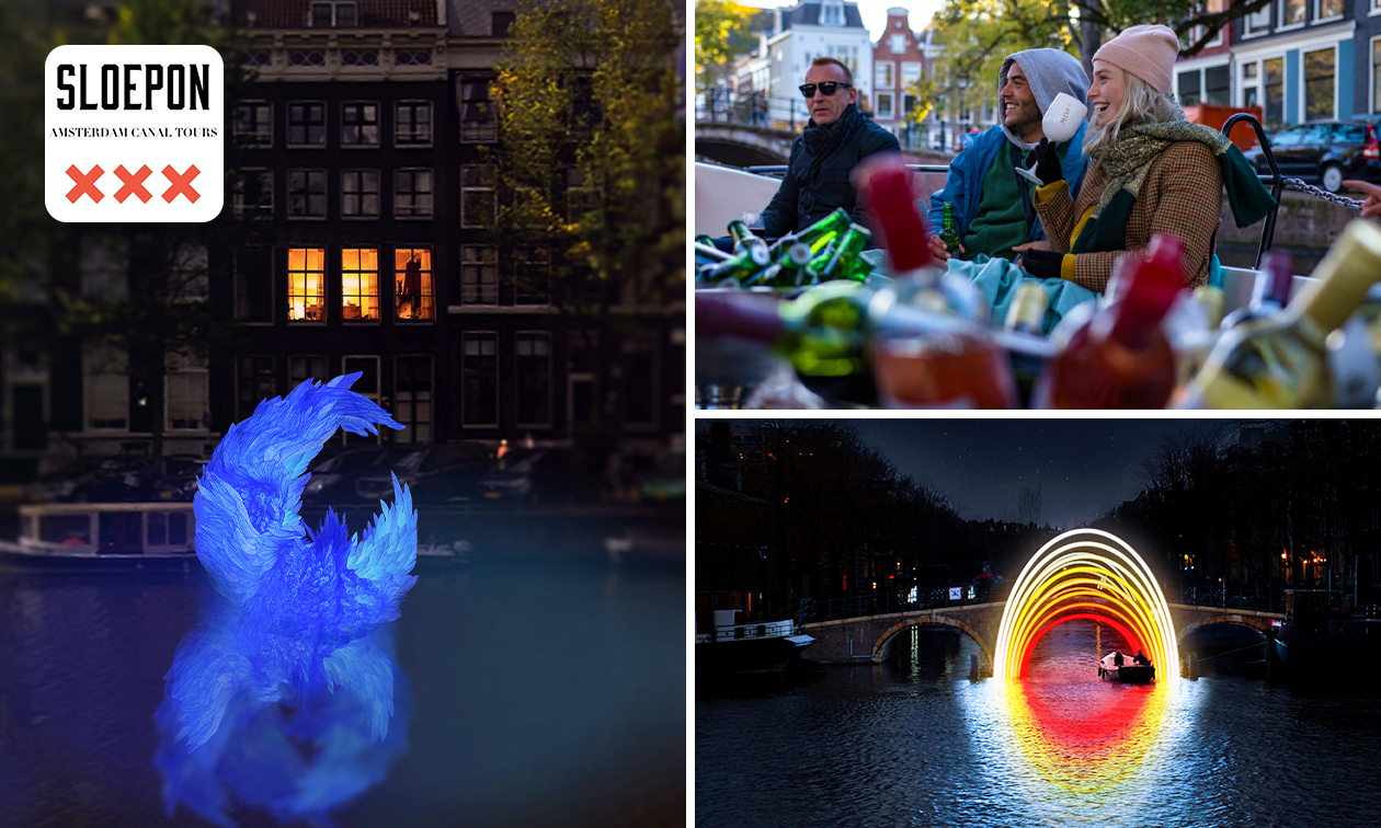 Rondvaart Light Art Festival (75 min) + onbeperkt drank
